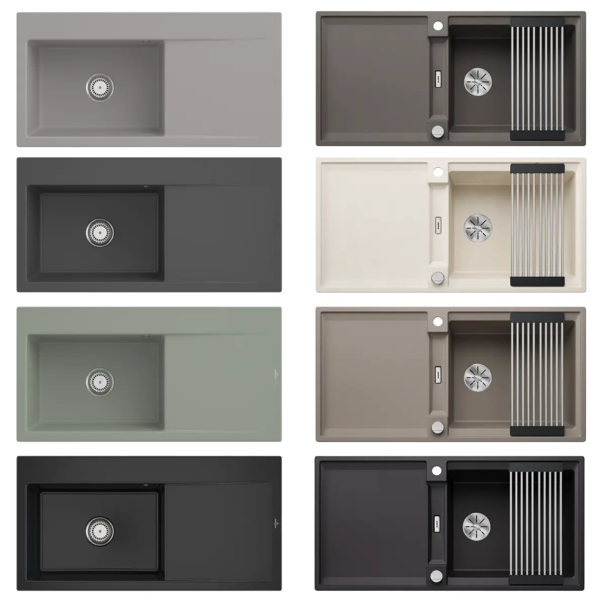 Unterbau-Spüle in moderner Arbeitsplatte – regional geplante Küche