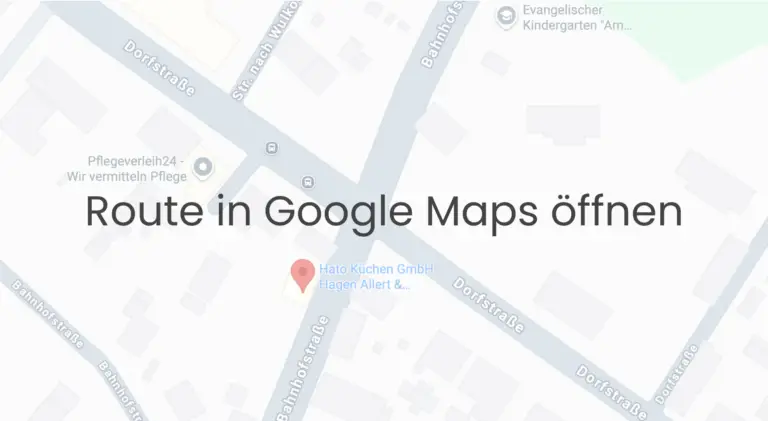 Route zu HATO Küchen in Radenleben Adresse Wegbeschreibung